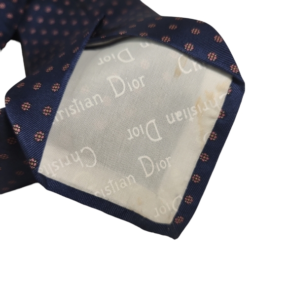 Christian Dior 100% Silk Neck Tie - Picture 3 of 5